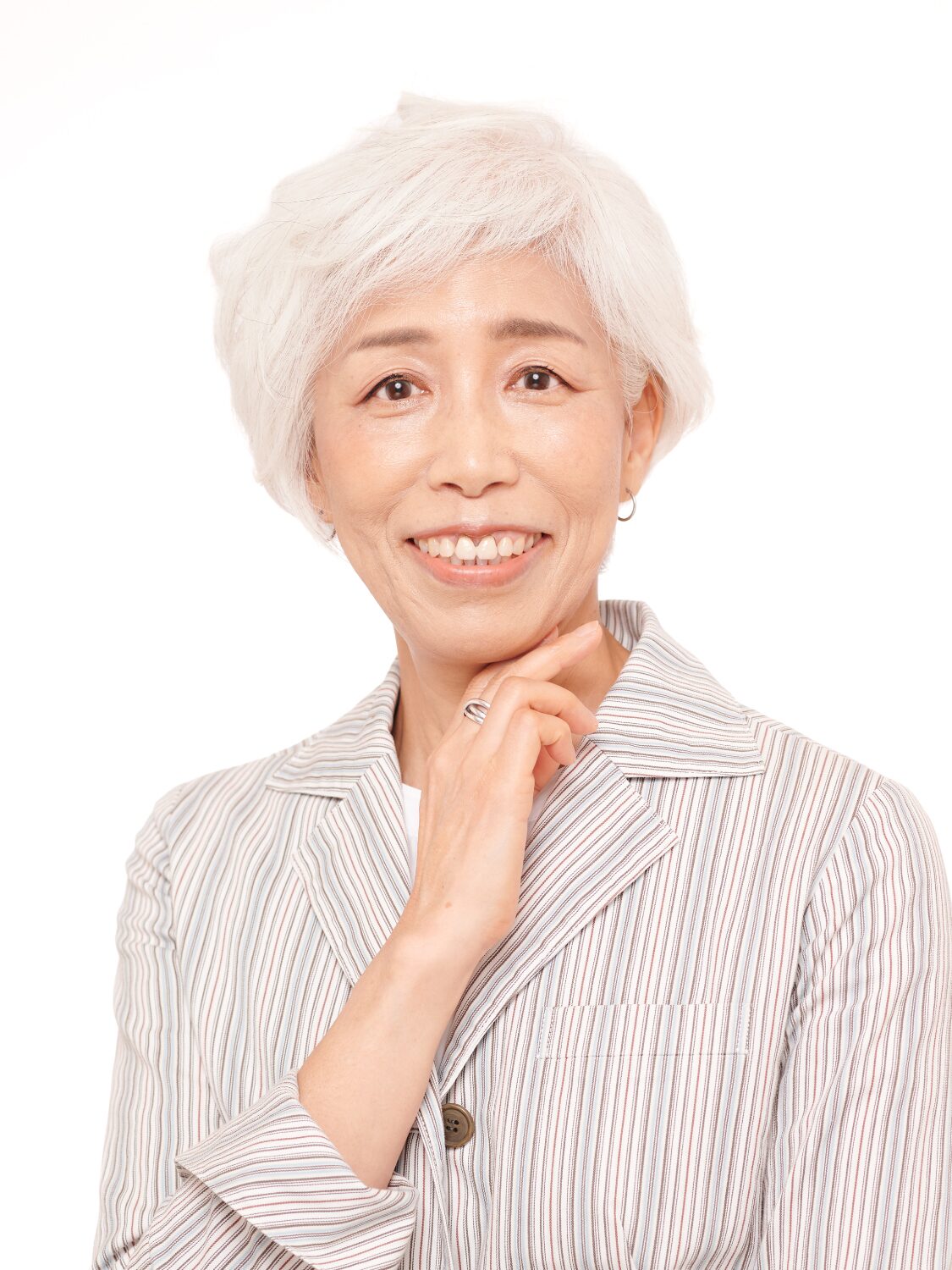 50代・60代のグレイヘアの方にオススメ◎アレンジパーマスタイル